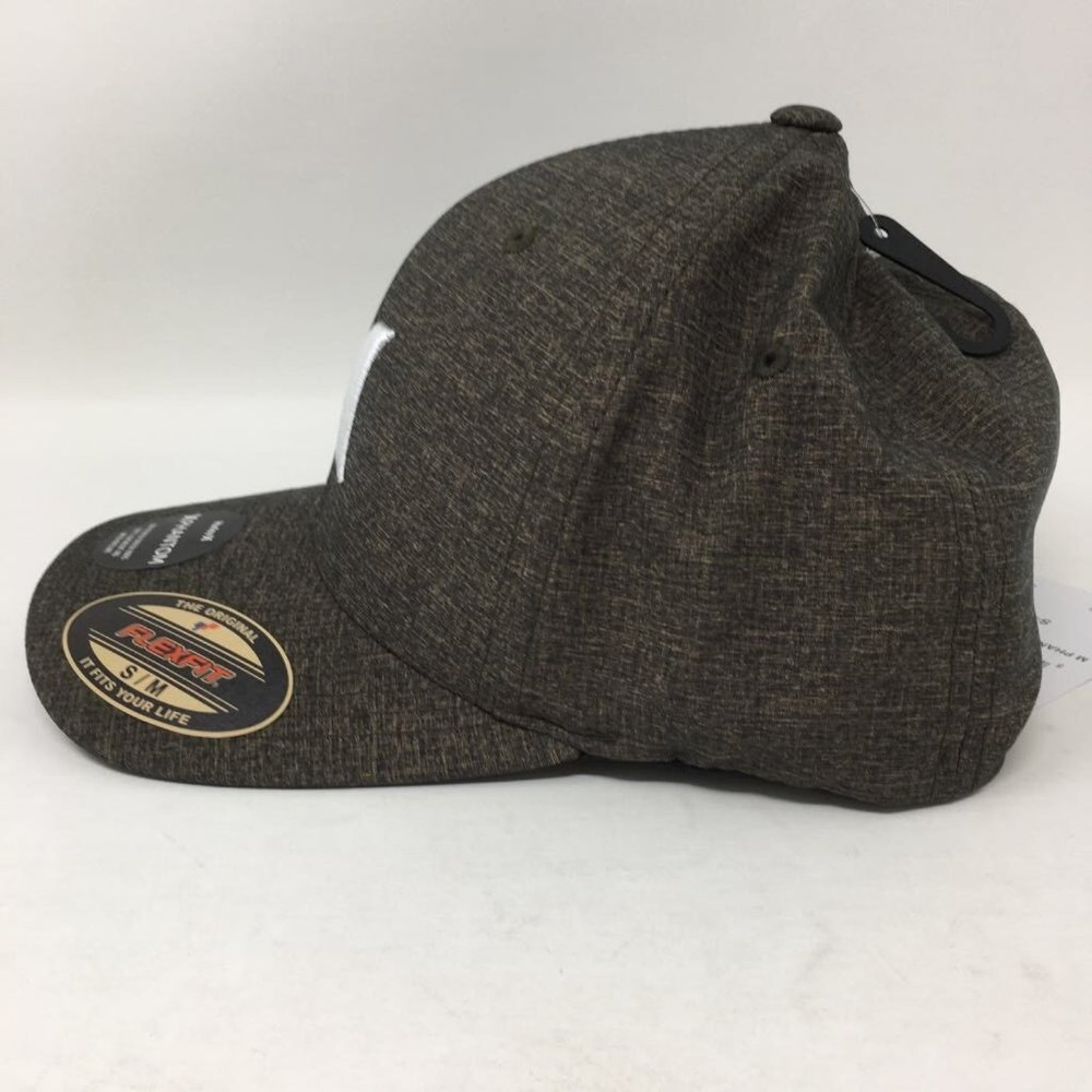 Flexfit Mens Baseball Cap Hat Green Hurley Heathered Logo Embroidered L-XL New - Picture 3 of 8